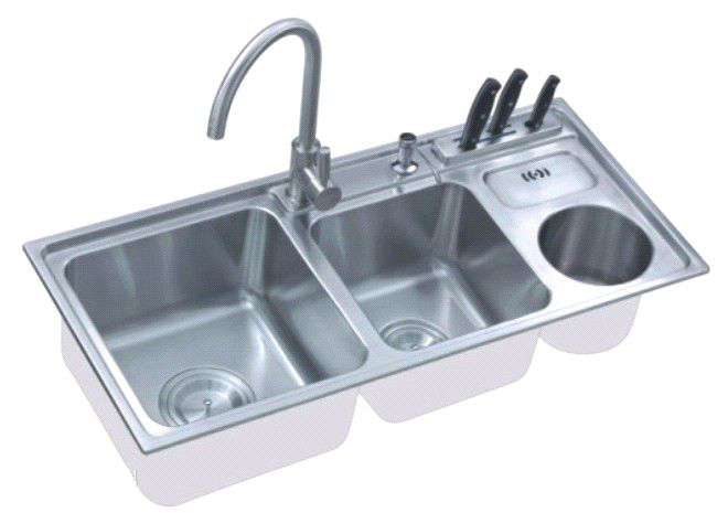 Stainless steel kitchen sink